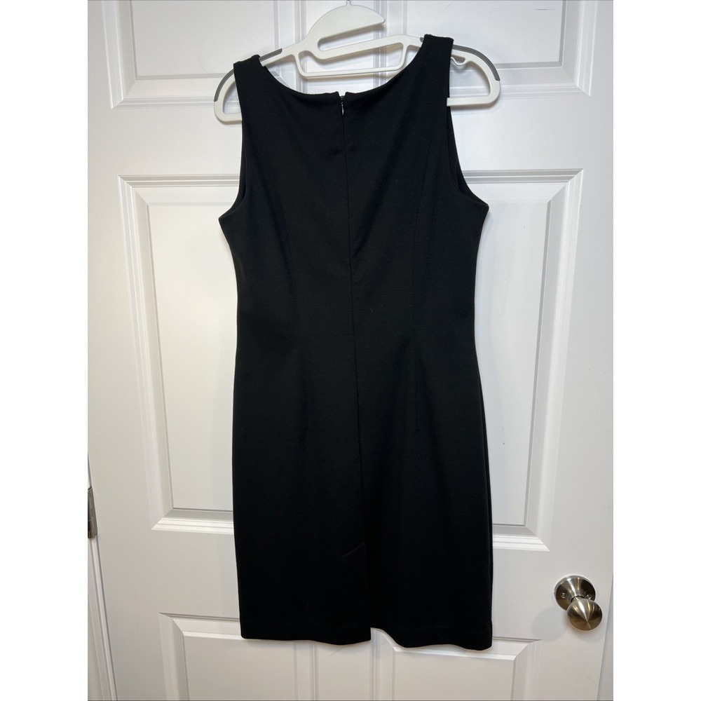 New York &‎ Company Stretch Dress Size 4 Black Sleeveless Sheath Rayon Blend - Picture 3 of 10